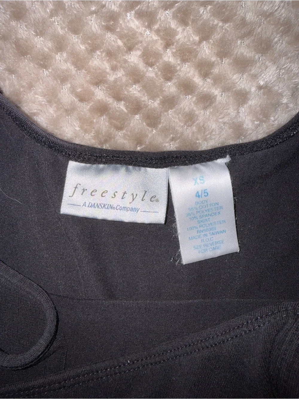 Freestyle Black Sparkle Tutu Leotard with Rhinestone Heart
